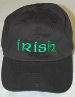 IRISH BLACK ZIPPER CAP